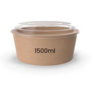 Round Kraft Bowl (1500ml) 50pieces