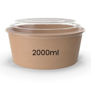 Round Kraft Bowl (2000ml) 50pieces