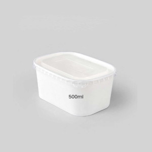 White Kraft Square Bowl (500ml) 50pieces