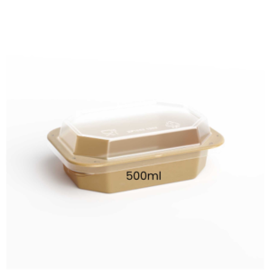 Kraft Rectangular Food Bowl (500ml) 50pieces