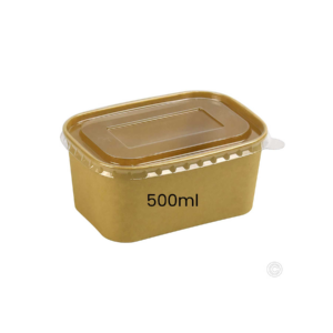 Brown Kraft Square bowl (500ml) 50pieces