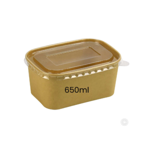 Brown Kraft Square Bowl (650ml) 50pieces