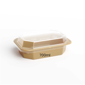 Kraft Rectangular Food Bowl (700ml) 50pieces