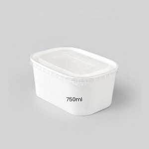 White Kraft Square Bowl (750ml) 50pieces